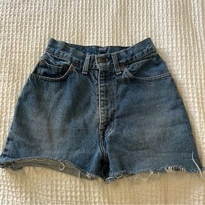 Levi’s High Waisted Denim Shorts